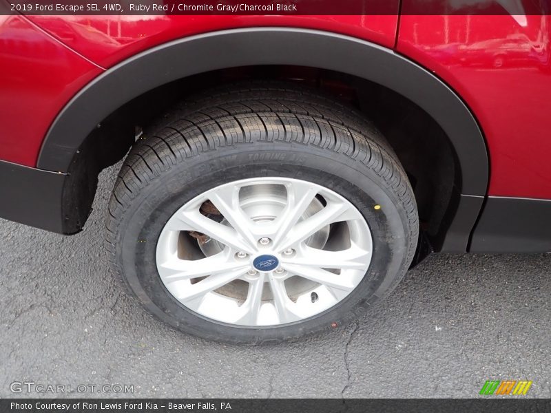Ruby Red / Chromite Gray/Charcoal Black 2019 Ford Escape SEL 4WD