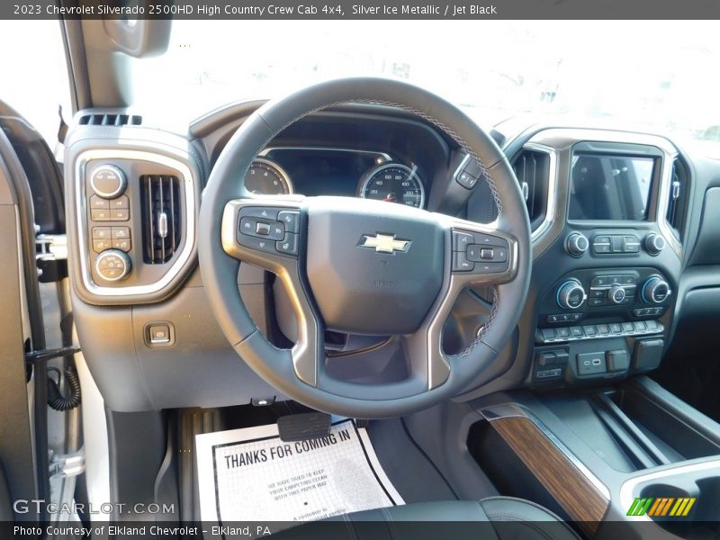 Silver Ice Metallic / Jet Black 2023 Chevrolet Silverado 2500HD High Country Crew Cab 4x4