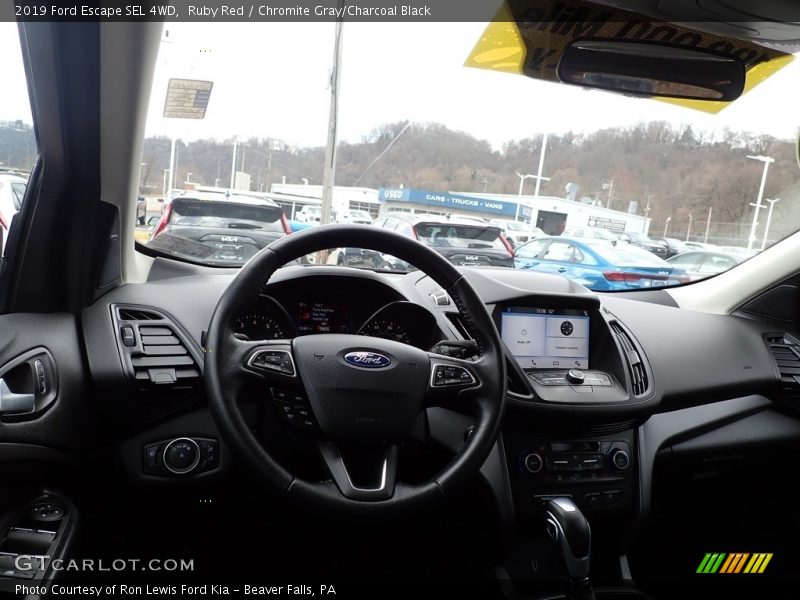 Ruby Red / Chromite Gray/Charcoal Black 2019 Ford Escape SEL 4WD