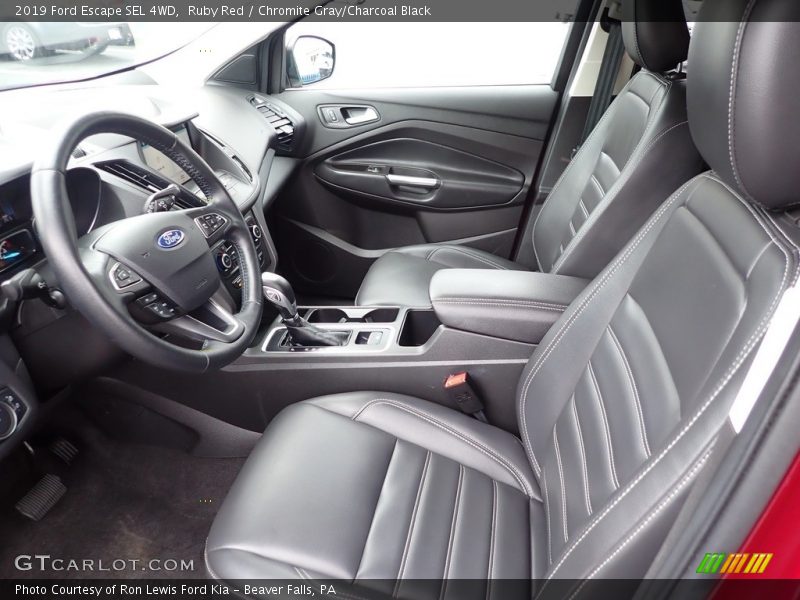 Ruby Red / Chromite Gray/Charcoal Black 2019 Ford Escape SEL 4WD