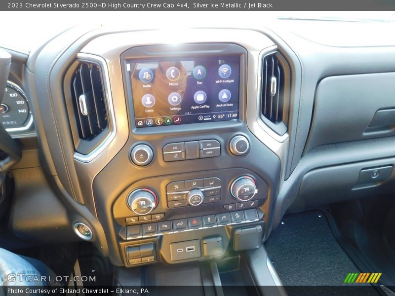Silver Ice Metallic / Jet Black 2023 Chevrolet Silverado 2500HD High Country Crew Cab 4x4