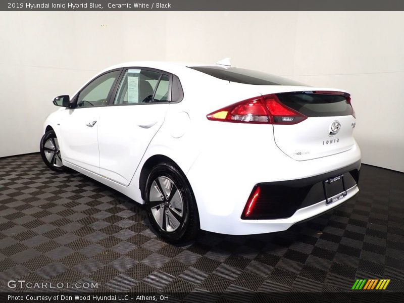 Ceramic White / Black 2019 Hyundai Ioniq Hybrid Blue