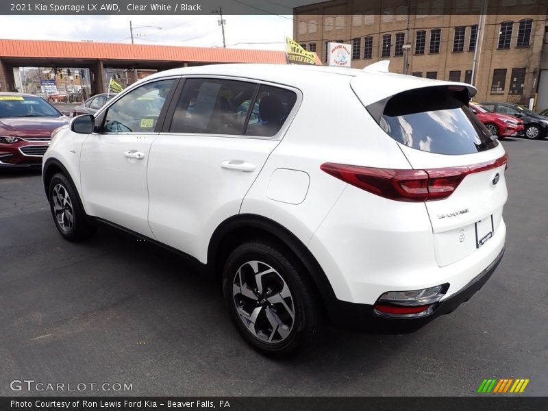 Clear White / Black 2021 Kia Sportage LX AWD