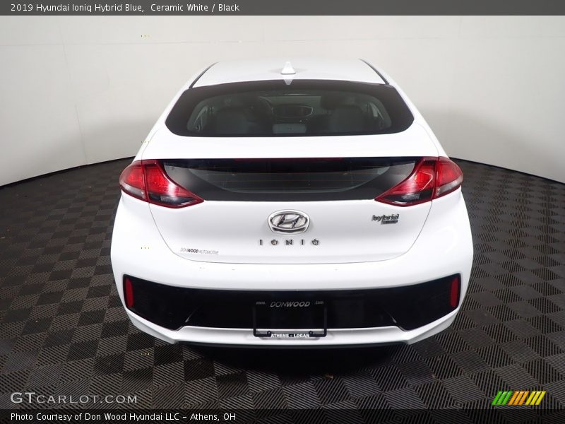 Ceramic White / Black 2019 Hyundai Ioniq Hybrid Blue