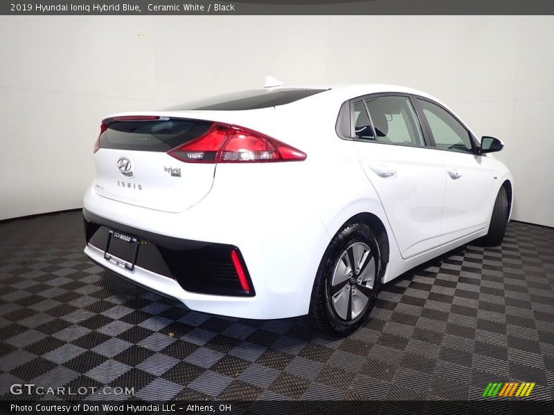 Ceramic White / Black 2019 Hyundai Ioniq Hybrid Blue