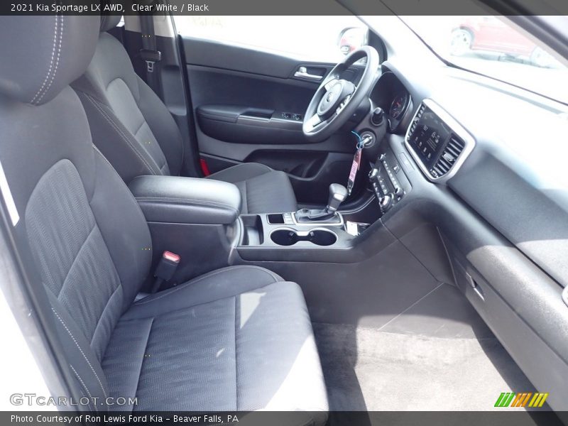 Clear White / Black 2021 Kia Sportage LX AWD