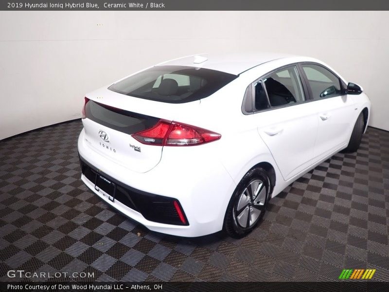 Ceramic White / Black 2019 Hyundai Ioniq Hybrid Blue
