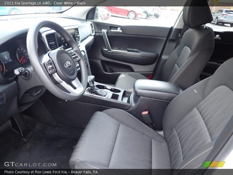 Clear White / Black 2021 Kia Sportage LX AWD
