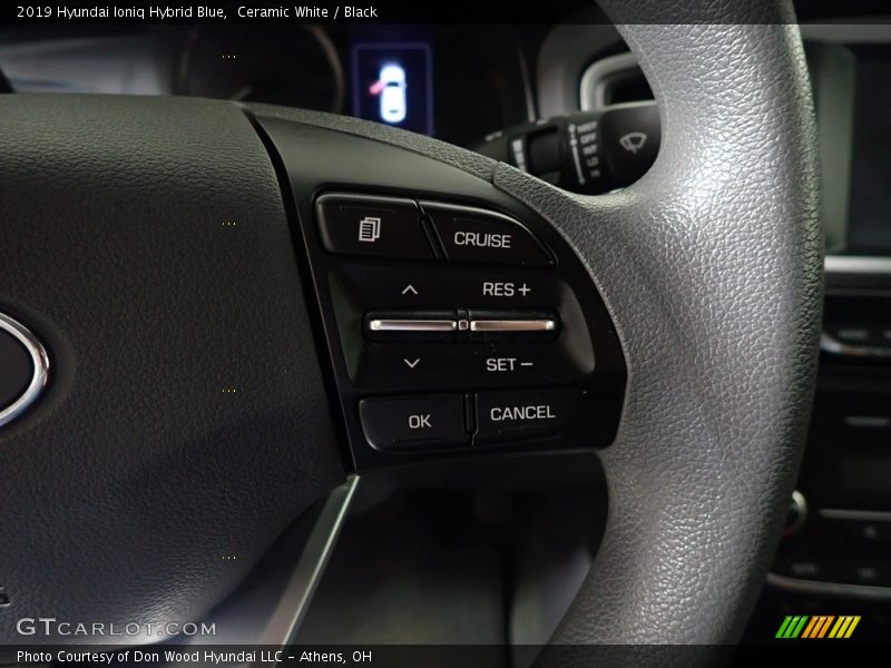 Ceramic White / Black 2019 Hyundai Ioniq Hybrid Blue