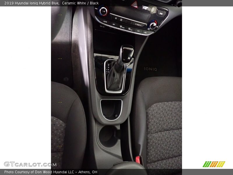 Ceramic White / Black 2019 Hyundai Ioniq Hybrid Blue