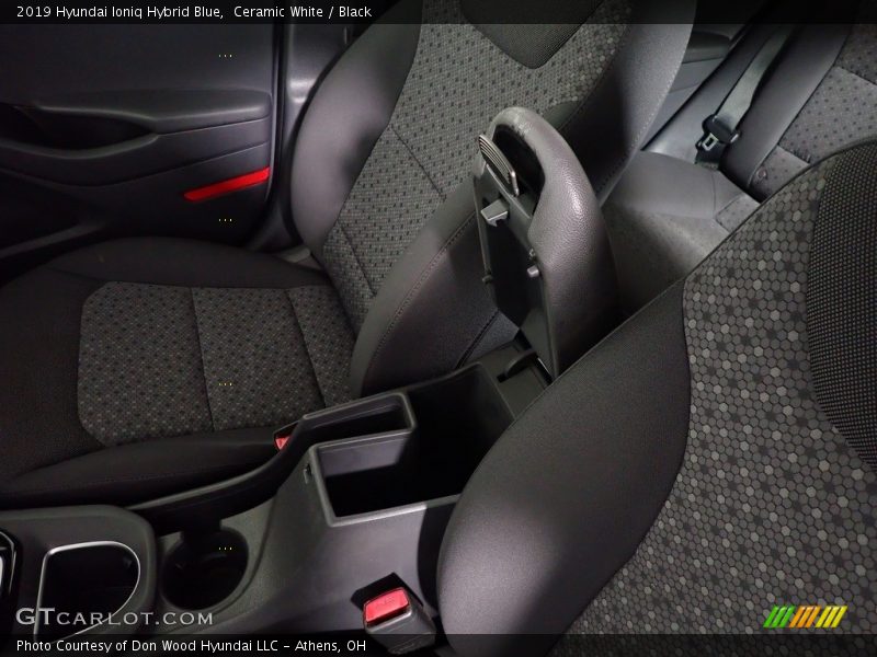 Ceramic White / Black 2019 Hyundai Ioniq Hybrid Blue