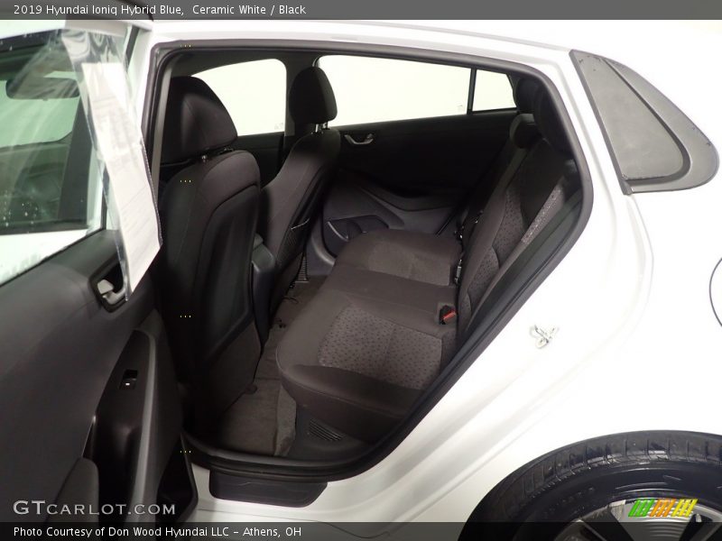 Ceramic White / Black 2019 Hyundai Ioniq Hybrid Blue