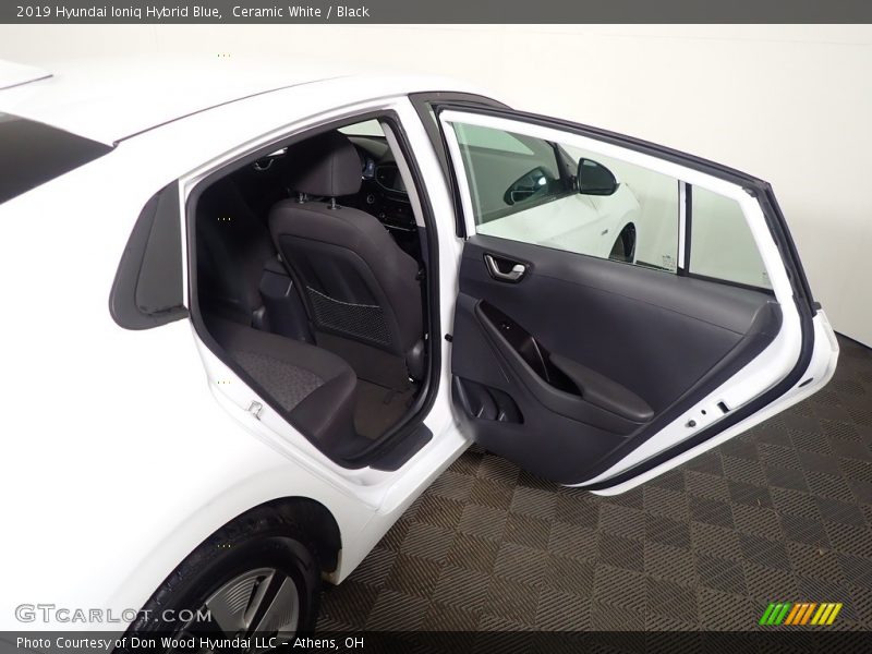 Ceramic White / Black 2019 Hyundai Ioniq Hybrid Blue
