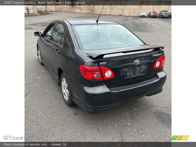 Black Sand Pearl / Dark Charcoal 2008 Toyota Corolla S