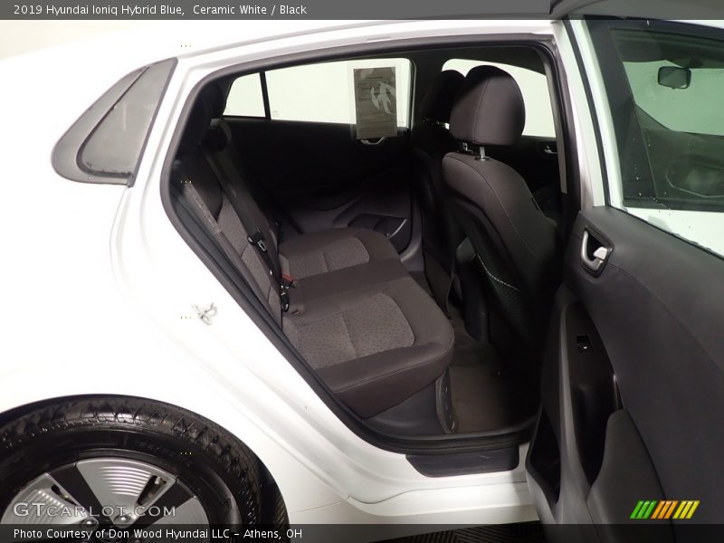 Ceramic White / Black 2019 Hyundai Ioniq Hybrid Blue