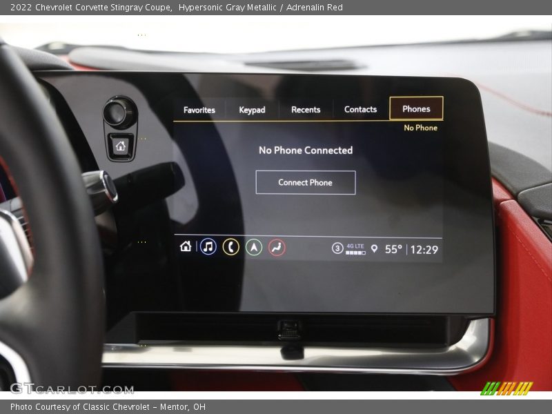 Hypersonic Gray Metallic / Adrenalin Red 2022 Chevrolet Corvette Stingray Coupe