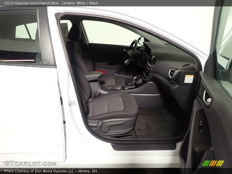 Ceramic White / Black 2019 Hyundai Ioniq Hybrid Blue