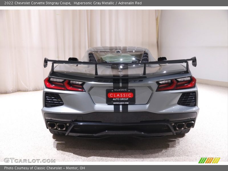 Hypersonic Gray Metallic / Adrenalin Red 2022 Chevrolet Corvette Stingray Coupe