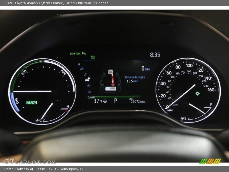  2020 Avalon Hybrid Limited Hybrid Limited Gauges