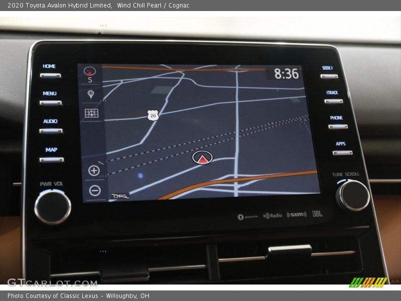 Navigation of 2020 Avalon Hybrid Limited