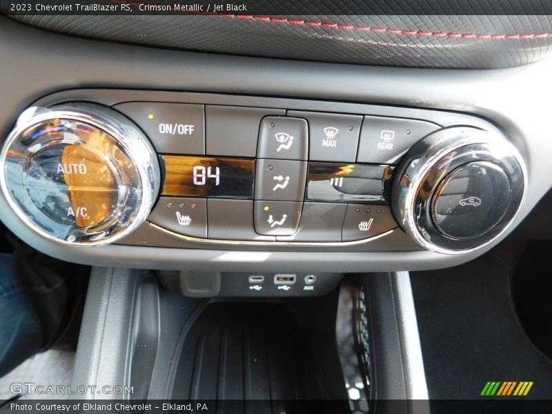 Controls of 2023 TrailBlazer RS