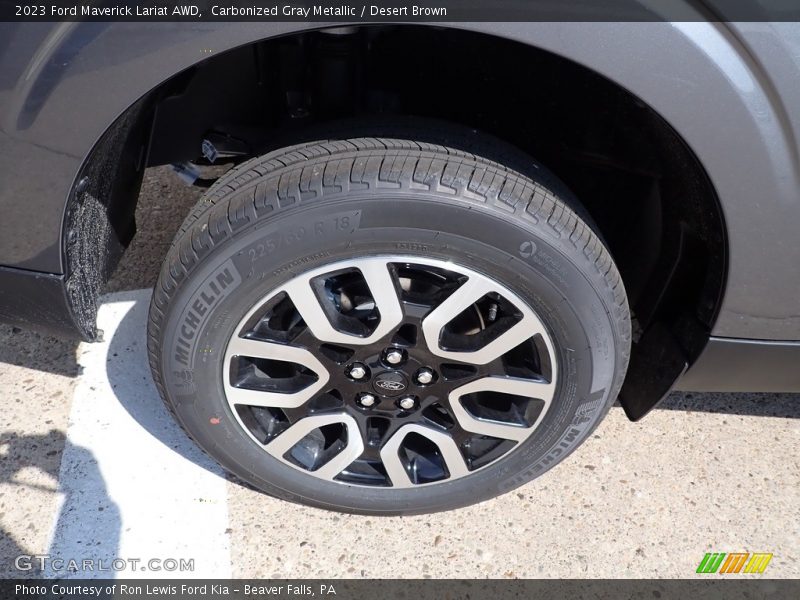 Carbonized Gray Metallic / Desert Brown 2023 Ford Maverick Lariat AWD