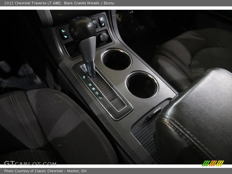 Black Granite Metallic / Ebony 2012 Chevrolet Traverse LT AWD