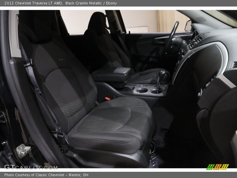Black Granite Metallic / Ebony 2012 Chevrolet Traverse LT AWD