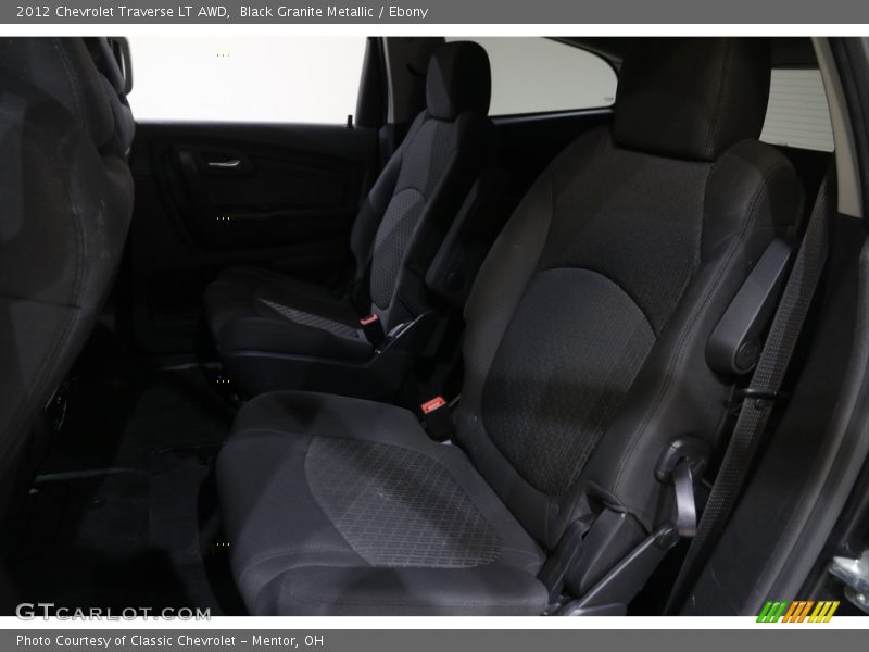 Black Granite Metallic / Ebony 2012 Chevrolet Traverse LT AWD