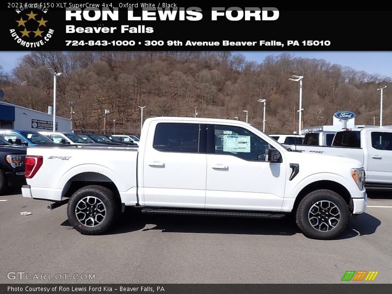 Oxford White / Black 2023 Ford F150 XLT SuperCrew 4x4