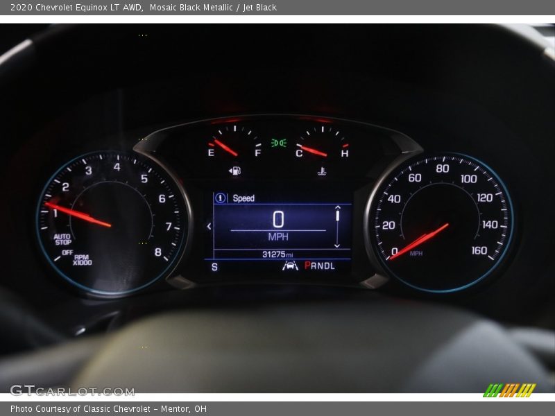 Mosaic Black Metallic / Jet Black 2020 Chevrolet Equinox LT AWD