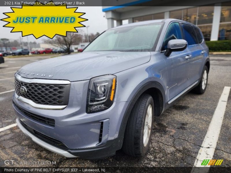 Everlasting Silver / Black 2021 Kia Telluride LX