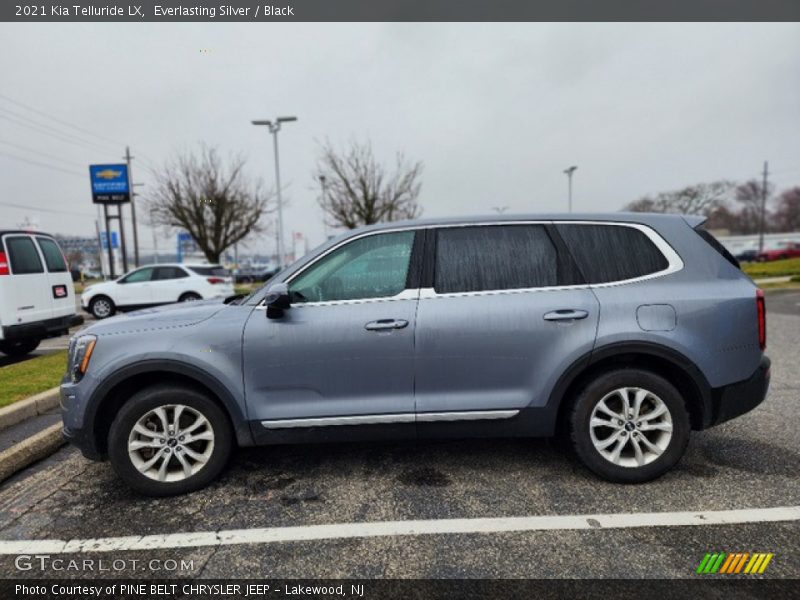 Everlasting Silver / Black 2021 Kia Telluride LX