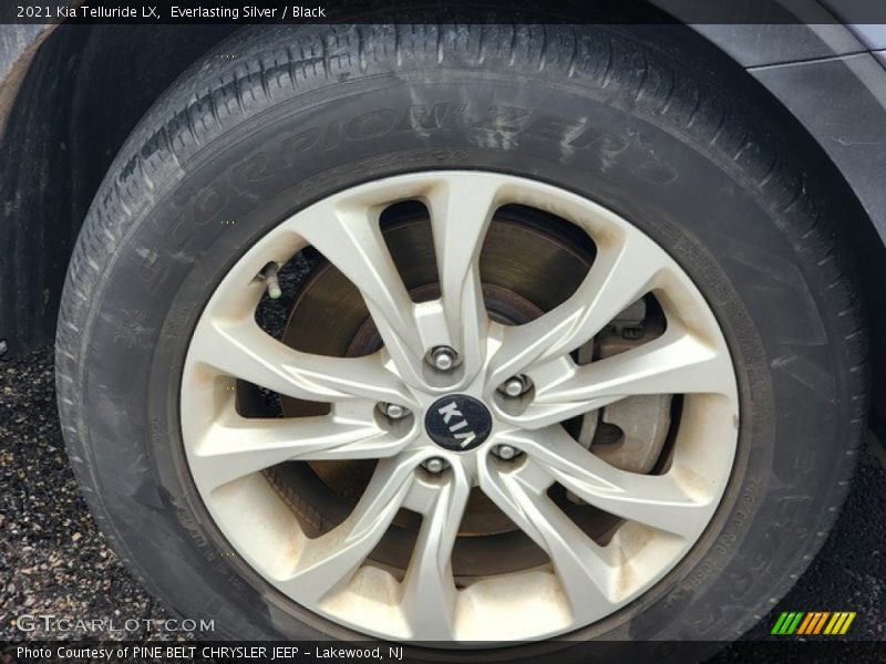 Everlasting Silver / Black 2021 Kia Telluride LX