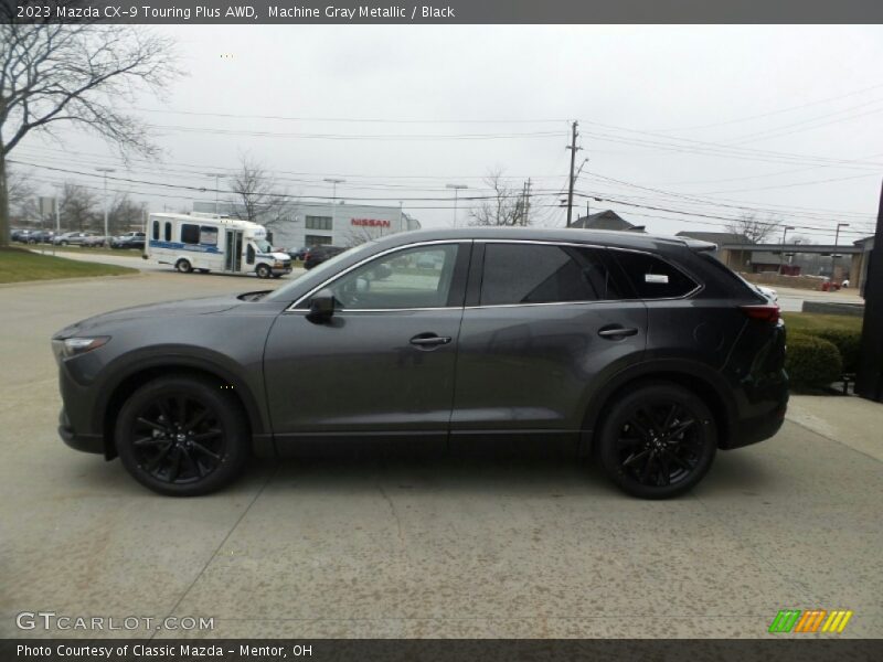 Machine Gray Metallic / Black 2023 Mazda CX-9 Touring Plus AWD