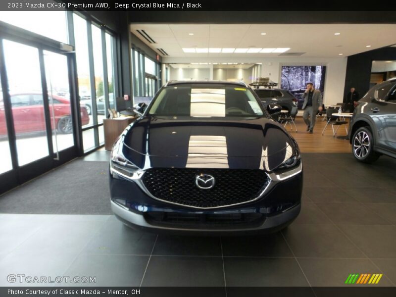 Deep Crystal Blue Mica / Black 2023 Mazda CX-30 Premium AWD