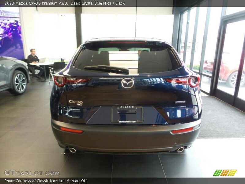 Deep Crystal Blue Mica / Black 2023 Mazda CX-30 Premium AWD