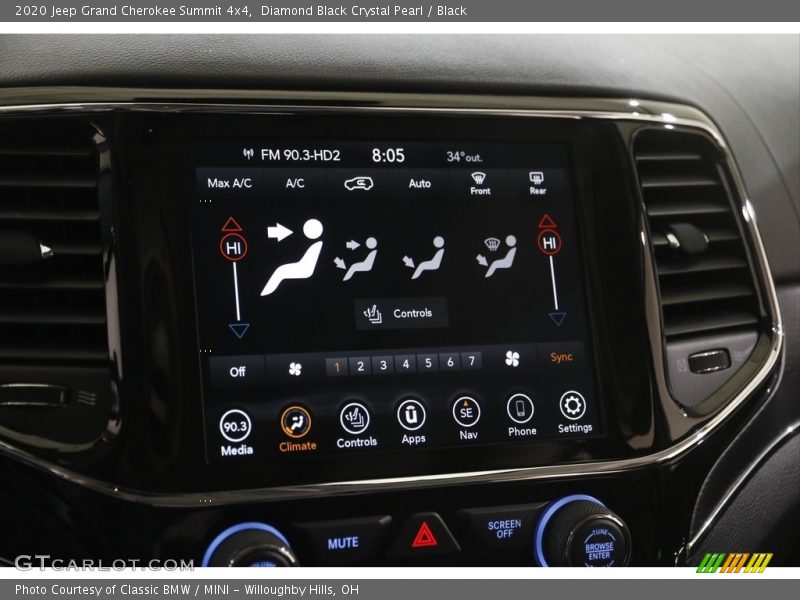 Diamond Black Crystal Pearl / Black 2020 Jeep Grand Cherokee Summit 4x4