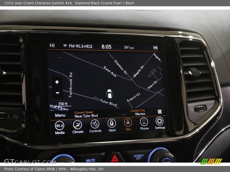 Diamond Black Crystal Pearl / Black 2020 Jeep Grand Cherokee Summit 4x4