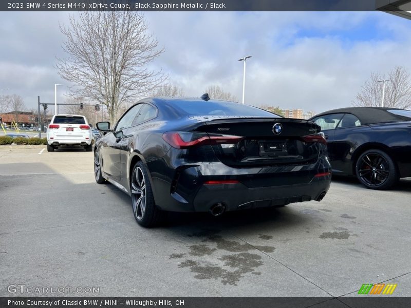 Black Sapphire Metallic / Black 2023 BMW 4 Series M440i xDrive Coupe