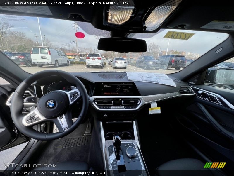 Black Sapphire Metallic / Black 2023 BMW 4 Series M440i xDrive Coupe
