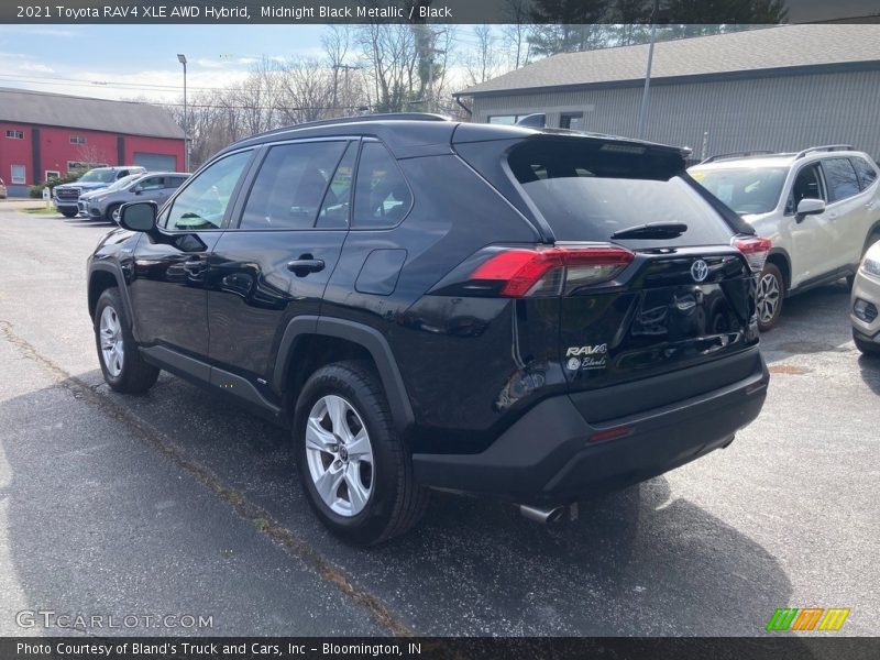 Midnight Black Metallic / Black 2021 Toyota RAV4 XLE AWD Hybrid