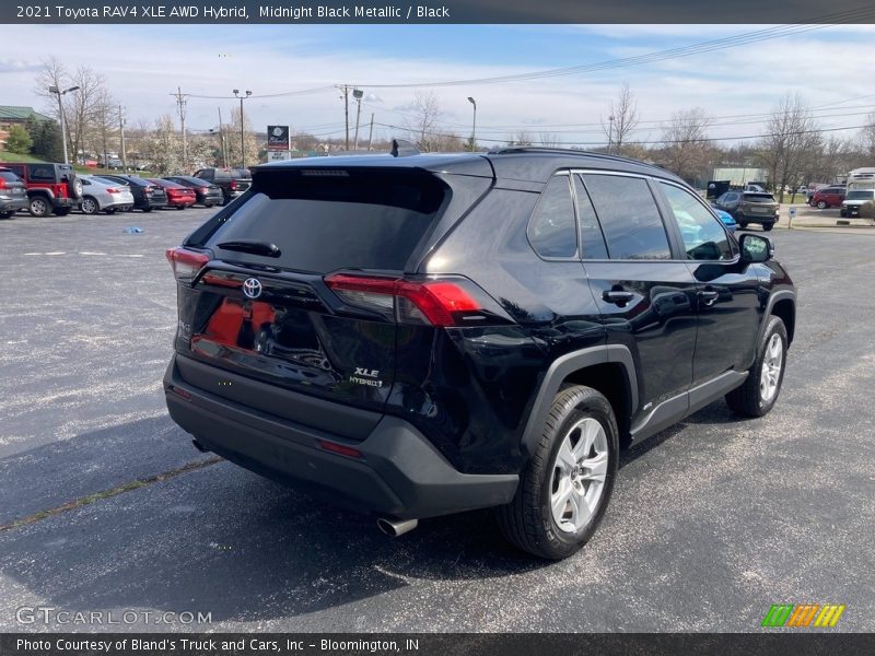 Midnight Black Metallic / Black 2021 Toyota RAV4 XLE AWD Hybrid