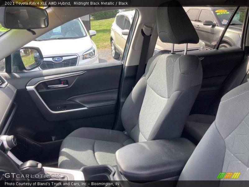 Midnight Black Metallic / Black 2021 Toyota RAV4 XLE AWD Hybrid