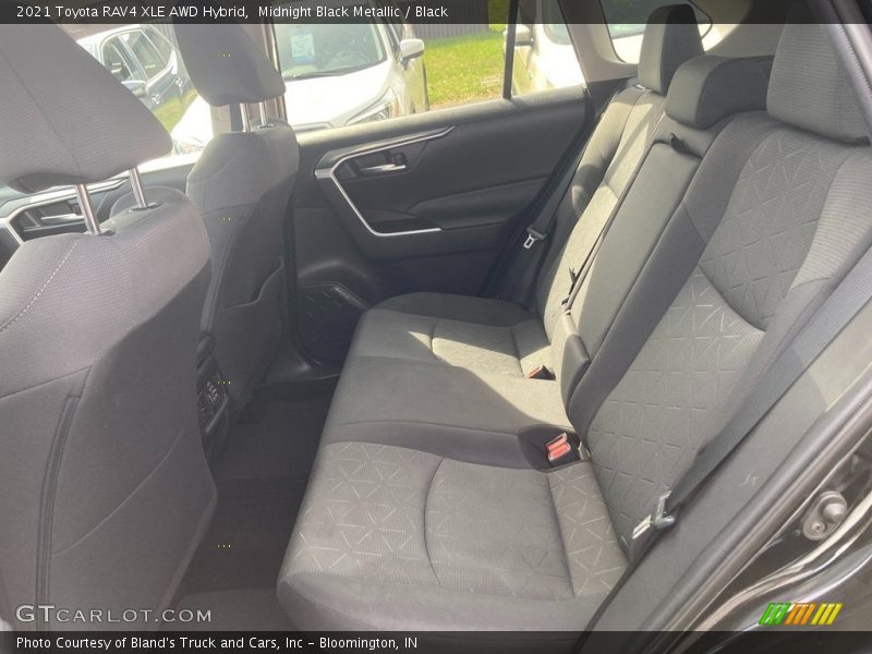 Midnight Black Metallic / Black 2021 Toyota RAV4 XLE AWD Hybrid