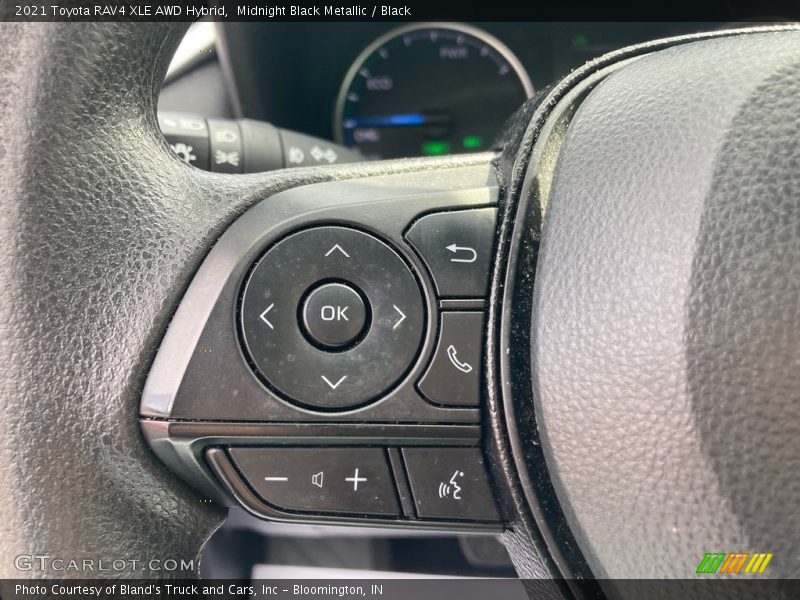 Midnight Black Metallic / Black 2021 Toyota RAV4 XLE AWD Hybrid