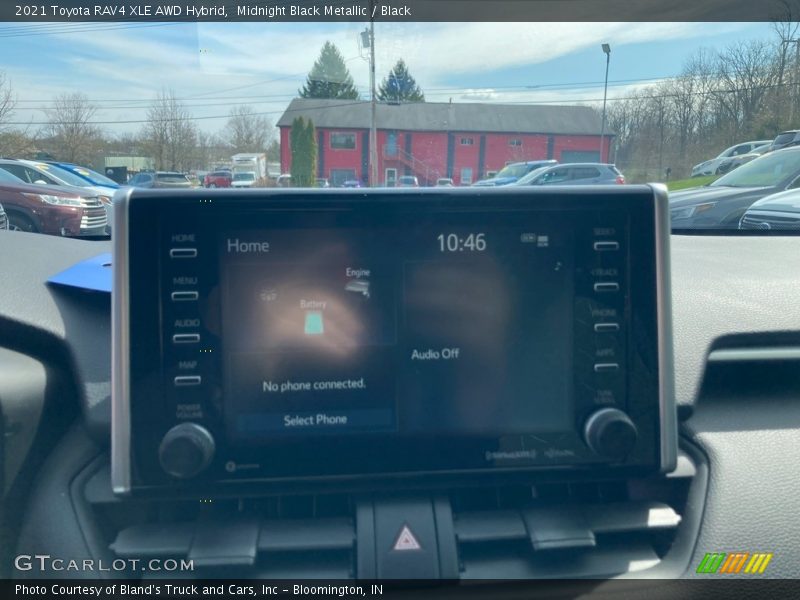 Midnight Black Metallic / Black 2021 Toyota RAV4 XLE AWD Hybrid