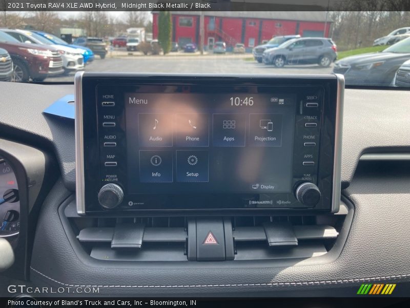 Midnight Black Metallic / Black 2021 Toyota RAV4 XLE AWD Hybrid