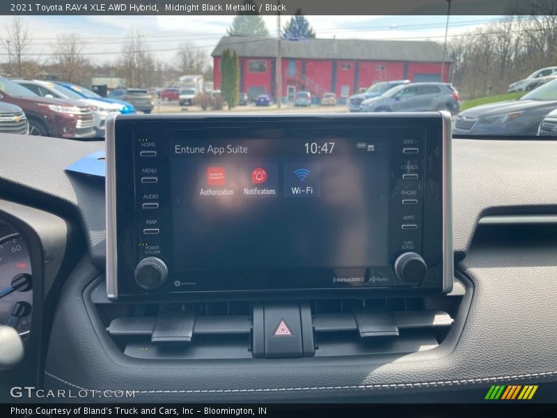 Midnight Black Metallic / Black 2021 Toyota RAV4 XLE AWD Hybrid