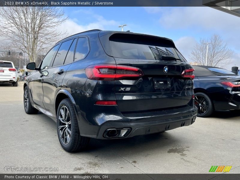 Black Sapphire Metallic / Silverstone 2023 BMW X5 xDrive40i